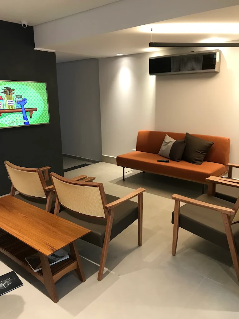 Sala de espera da Clínica OSLO no Tatuapé